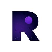 Initial R Space Logo vector