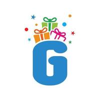 Initial G Gift Logo vector
