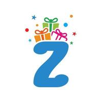Initial Z Gift Logo vector