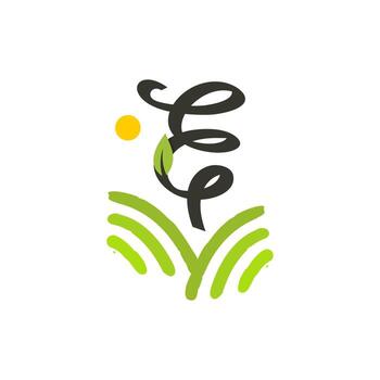 inicial mi colina logo vector