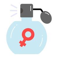 Perfume bottle vector design denoting fragrance