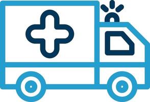 Ambulance Vector Icon Design