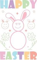 Retro Easter SVG Design vector