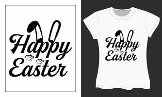 Happy Easter typography t-shirt design. vector