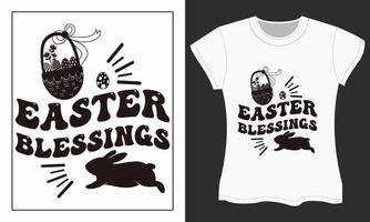 Easter day SVG t-shirt design, Easter blessings vector