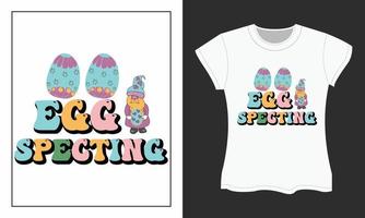 Retro Easter Day SVG T-shirt Design vector