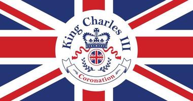 King Charles III Coronation - Prince Charles of Wales becomes King of England vector