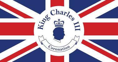 King Charles III Coronation - Prince Charles of Wales becomes King of England vector