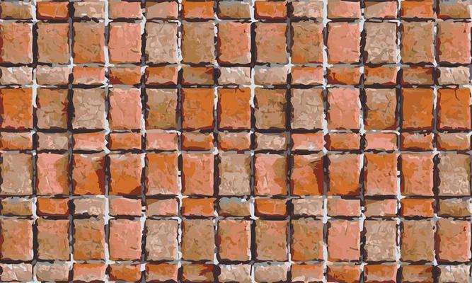 Brick wall pattern texture vector background. closeup brick wall surface