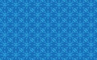 Blue colored intertwined triangles vector pattern. Abstract flower pattern. Suitable for brand, company, and fabric.