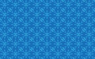 Blue colored intertwined triangles vector pattern. Abstract flower pattern. Suitable for brand, company, and fabric.