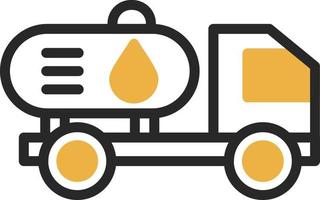 Oil Tanker Vector Icon Design