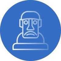 diseño de icono de vector moai