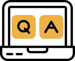 QA Vector Icon Design