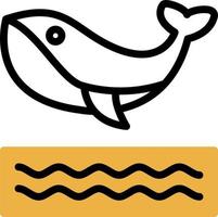 Whale Vector Icon Design