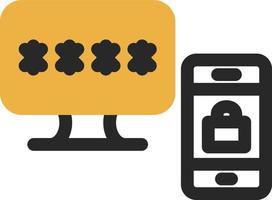 Two Step Verification Vector Icon Design