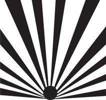 Black sunburst comic background. vector