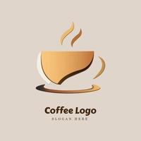 Coffee cup logo and vector coffee logo design for company