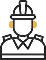 Firefighter Vector Icon Design