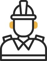 Firefighter Vector Icon Design