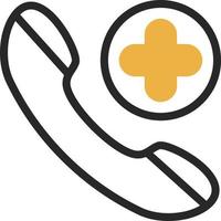 Emergency Cal Vector Icon Design