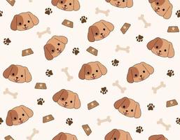 Cute Dog pattern vector