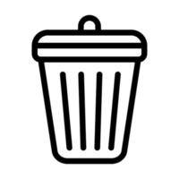 Dustbin Icon Design vector