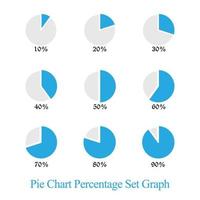 9 9 conjunto tarta gráfico porcentaje grafico diseño, infografía vector 3d tarta cuadro, vistoso circulo porcentaje diagramas para infografia