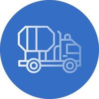 Cement Truck Vector Icon Design