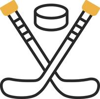 diseño de icono de vector de hockey sobre hielo