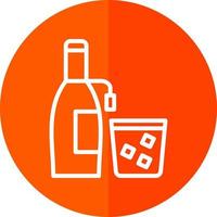 Wine Bottle Vector Icon Design