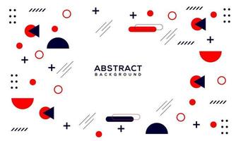 Abstract Flat Geometric Background vector