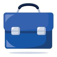 Business Briefcase In Flat Style vector