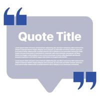 Quotation Marks Quote Message Bubble vector