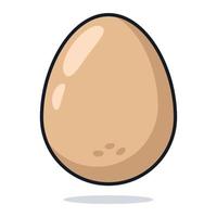 Egg In Cartoon Style vector