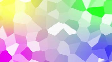 Colorful gradient mix with white block geometry pattern animation video