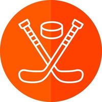 Ice Hockey Vector Icon Design