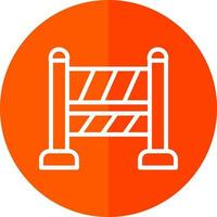 Road Block Vector Icon Design