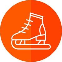 Ice Skating Vector Icon Design