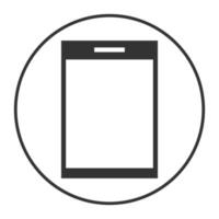 Smartphone icon Mobile icon. electronics icons. Tablet and smartphone symbol. Android cellphone Black tablet icon. vector