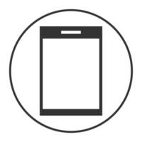 Smartphone icon Mobile icon. electronics icons. Tablet and smartphone symbol. Android cellphone Black tablet icon. vector