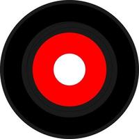 vinyl record with red label vector