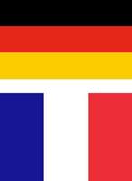 bandera de Alemania y Francia vector