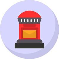 Postbox Vector Icon Design