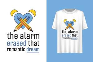 Alarm clock t-shirt design, Typography t-shirt design, Good morning quote t-shirt design. vector