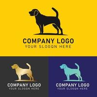 modern, minimalist dog logo vector design