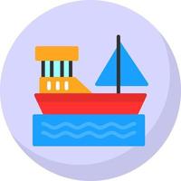 diseño de icono de vector de barco