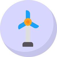 Wind Turbine Vector Icon Design