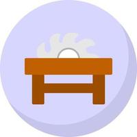 Table Saw Vector Icon Design