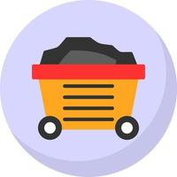 Mining Cart Vector Icon Design